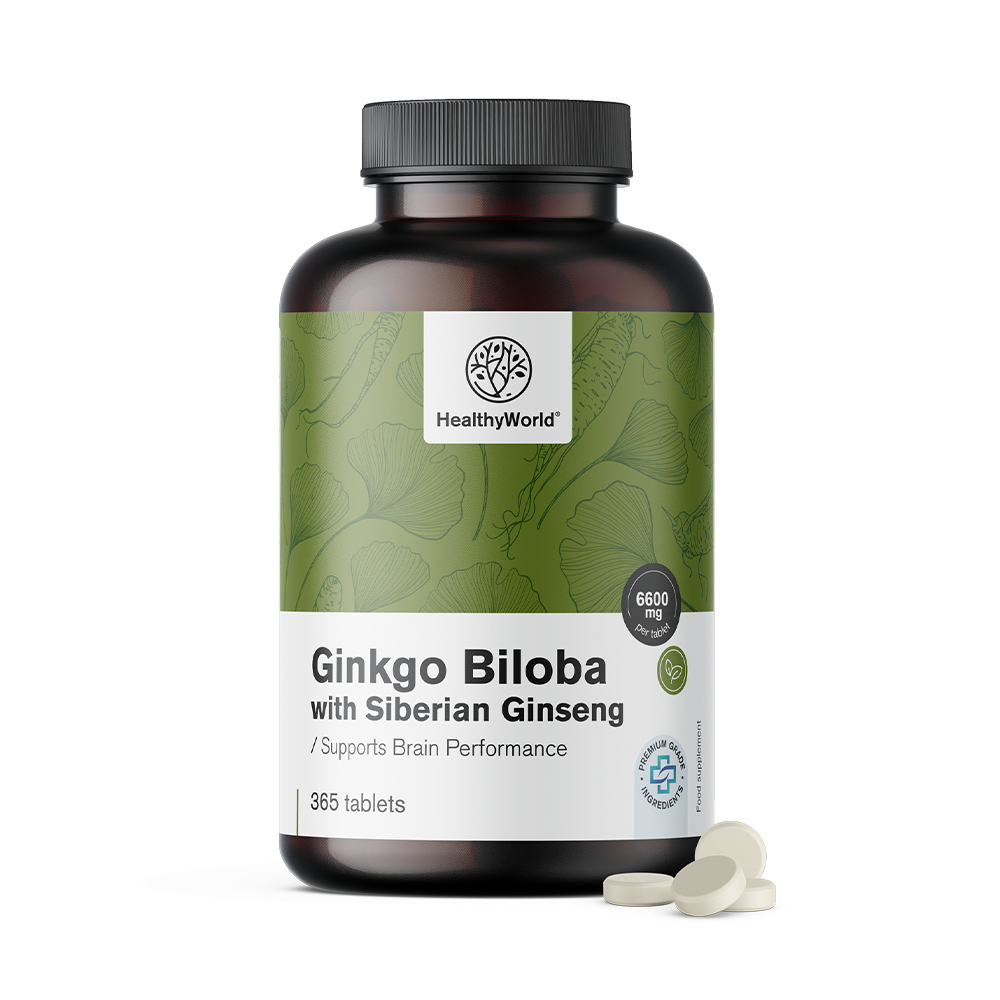 Ginko biloba s sibirskim ginsengom u tabletama