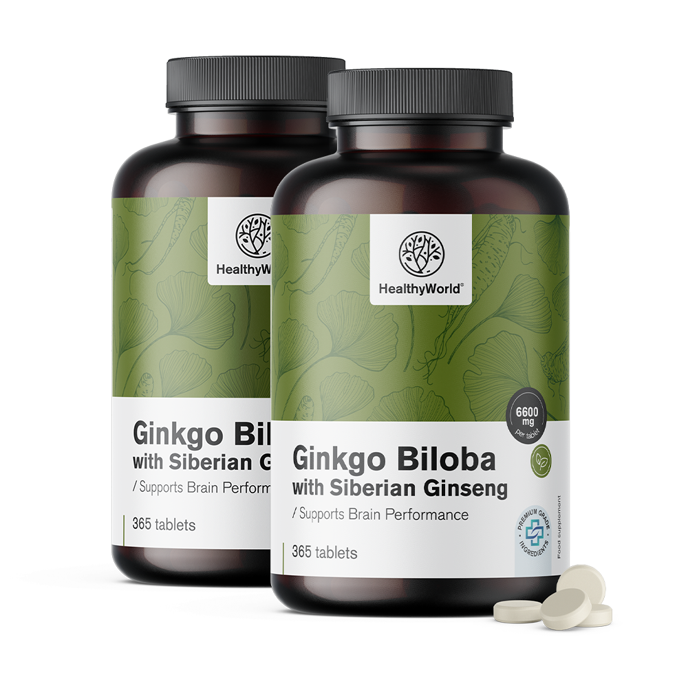 Ginko biloba s sibirskim ginsengom u tabletama