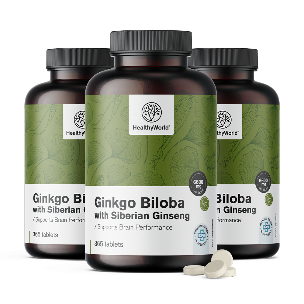 Ginko biloba s sibirskim ginsengom u tabletama