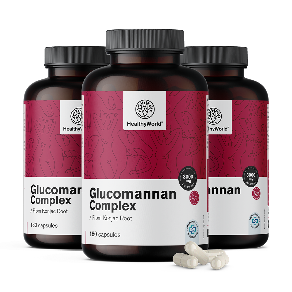Glukomanan kompleks 3000 mg -> Kompleks glukomana 3000 mg