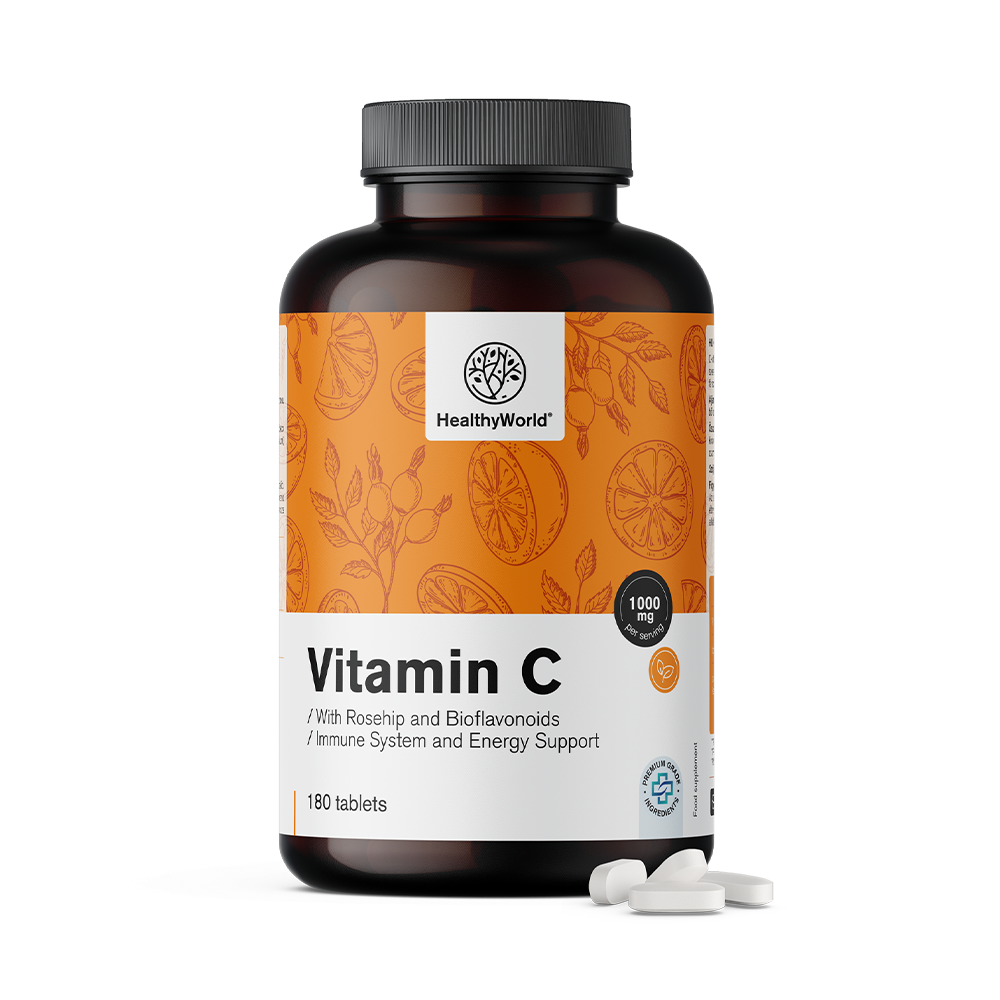 Vitamin C 1000 mg - s divljom ružom i bioflavonoidima