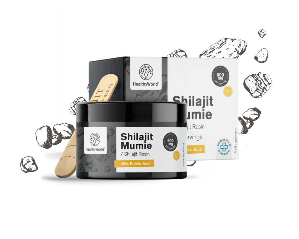 Shilajit Mumie 600 mg – smola