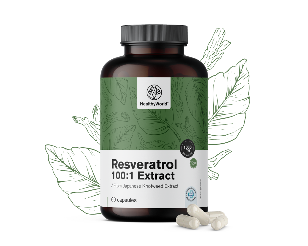 Resveratrol 1000 mg - ekstrakt 100:1