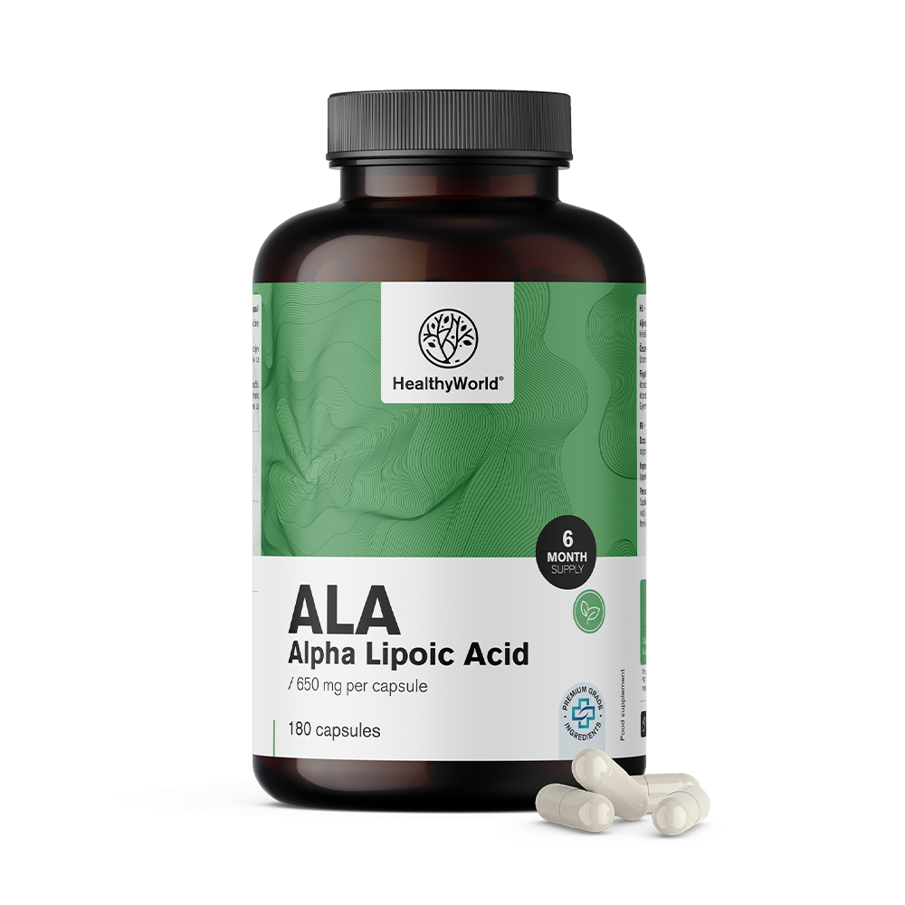 ALA - alfa lipoična kiselina 650 mg. ALA - alfa lipoična kiselina 650 mg.