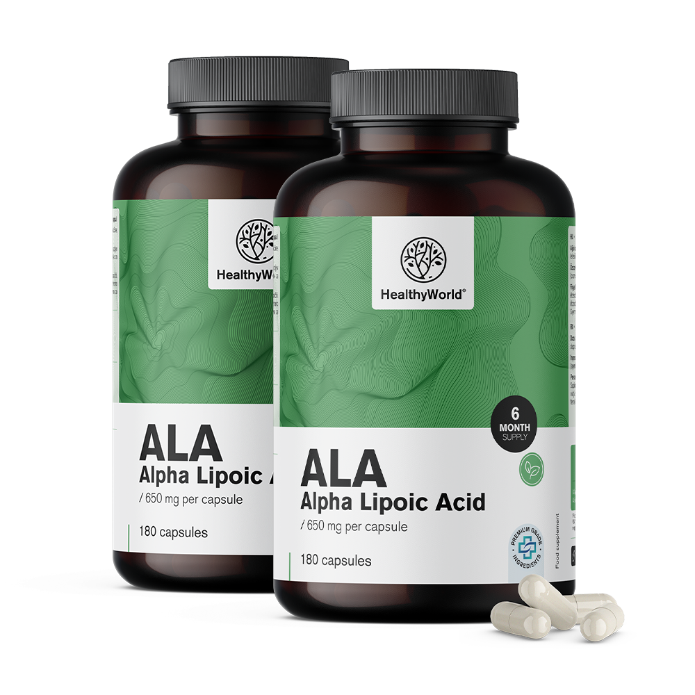 ALA - alfa lipoična kiselina 650 mg. ALA - alfa lipoična kiselina 650 mg.