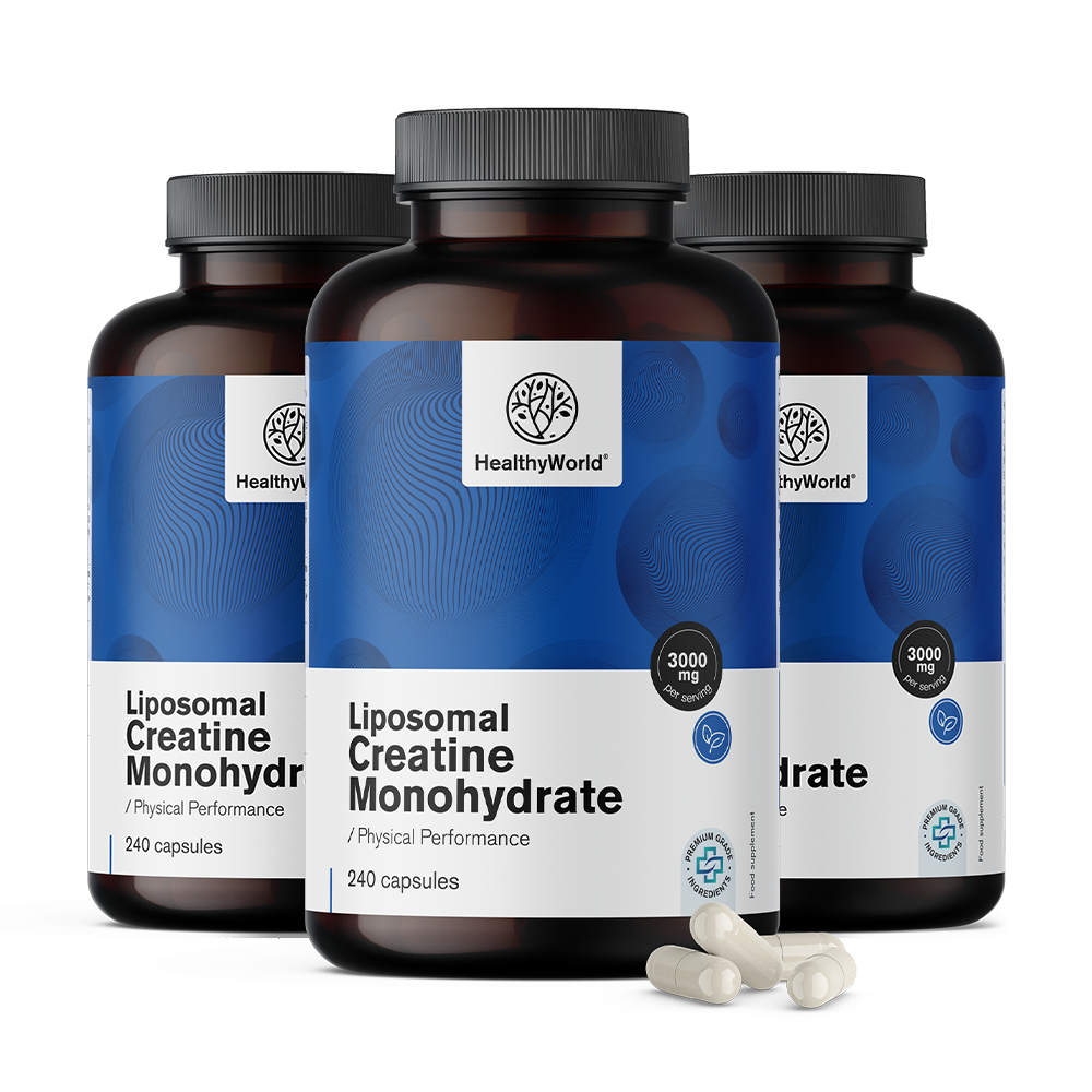Liposomalni kreatin monohidrat 3000 mg.