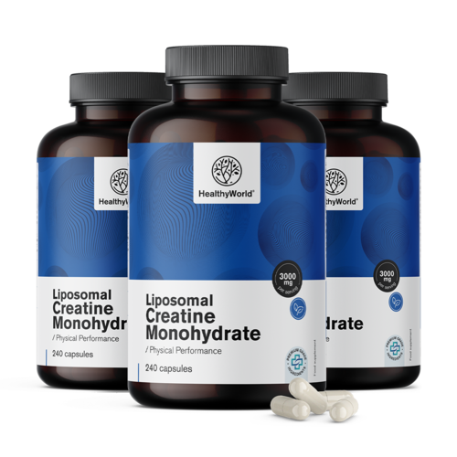 3x Liposomalni kreatin monohidrat 3000 mg, ukupno 720 kapsula