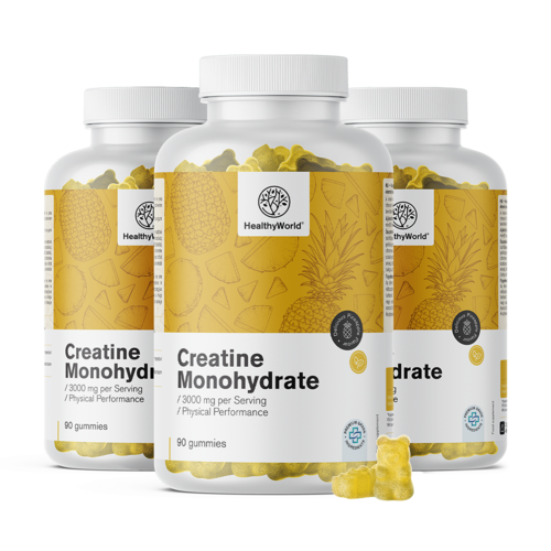 3x Kreatin monohidrat 3000 mg – ananas, ukupno 270 gumenih bombona